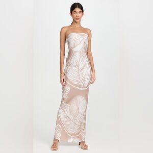 Rococo Sand Maxi Strapless Dress